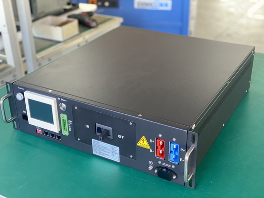 384V 125A Bms 高電圧 3U ボックス 3.5 インチディスプレイ Rs485 CAN通信