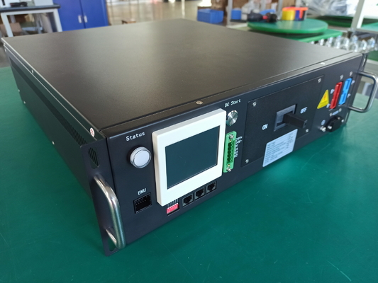 384V 125A Bms 高電圧 3U ボックス 3.5 インチディスプレイ Rs485 CAN通信