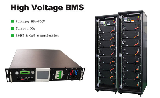 96S BMS バッテリー管理システム Lifepo4 BMS 120V 144V 192V 240V 384V 480V 50A リレーBMS RS485 CAN通信