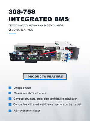 GCE 75S 100A 144v 統合BMS Lifepo4 / NMC / LTO バッテリー 高電圧 バッテリー管理システム