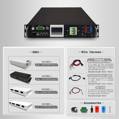 409.6V高電圧BMS,カスタマイズ可能な設計とCAN/RS485通信インターフェース